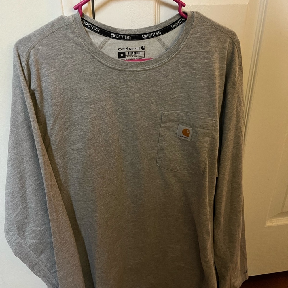 Carhartt Heather Gray Long Sleeve Tee